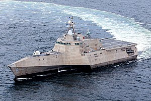 US Navy 130823-N-EW716-001 USS Coronado conducts at-sea acceptance trials.jpg