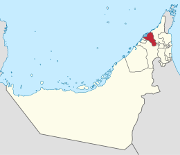 Emirado de Umm al-Qaywayn - Localização