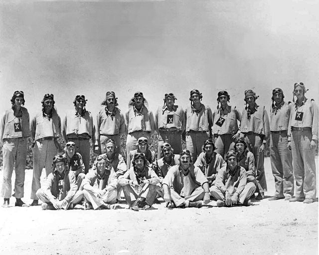 Photo from May 1942 showing the officers from VMSB-241.