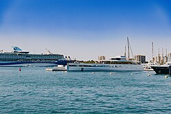 Venus (super yacht designed by Philippe Starck), Port de Palma, Majorca, Spain - 2022-08-20.jpg