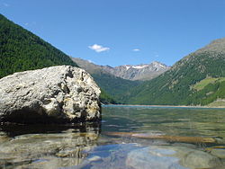 Vue sur le lac Vernago