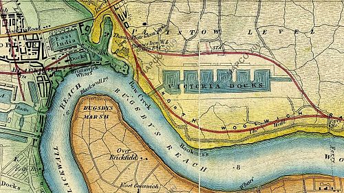 Royal Docks London Map Royal Victoria Dock - Wikiwand