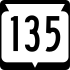 State Trunk Highway 135 marker