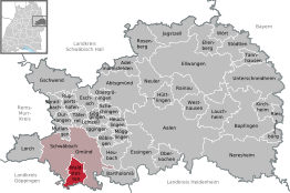 Kaart van Waldstetten
