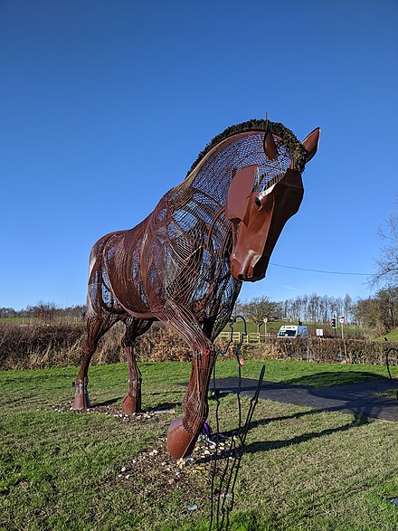 War Horse - A Place of Peace to be Together, commemorating the soldiers from Featherstone who died in WWI