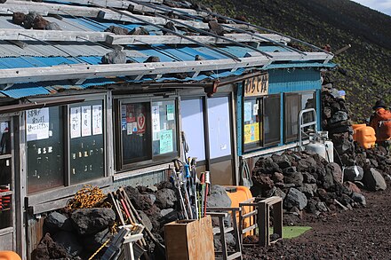 Mountain hut offering accommodation