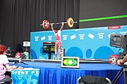 Deutsch: Gewichtheben bei den Olympischen Jugendspielen 2018; Tag 1, 7. Oktober 2018; Jungen 56 kg English: Weightlifting at the 2018 Summer Youth Olympics at 7 October 2018 – Boys' 56 kg