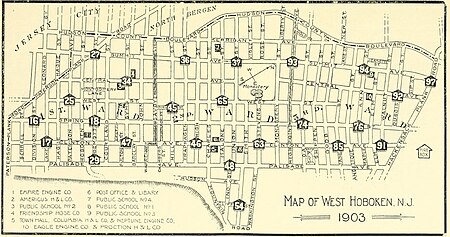 West hoboken 1903 map