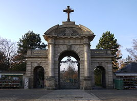 Toegang tot de Westfriedhof Neurenberg