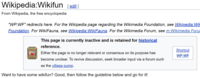A screenshot of WP:Wikifun