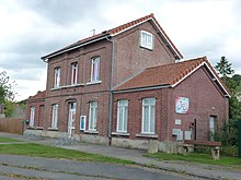 La gare de Wizernes, en 2013 siège du cyclo club.
