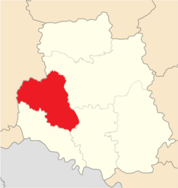 Piiri Vinnytsjan alueen kartalla.