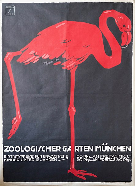 Advertising from Ludwig Hohlwein for Hellabrunn Zoo (1912)