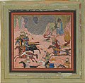 "Bazur, the Magician, Raises up Darkness and a Storm", Folio from a Shahnama (Book of Kings) MET DP159386.jpg