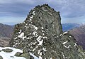 Der Hauptgipfel der Östlichen Knotenspitze von der Kreuzspitze aus gesehen