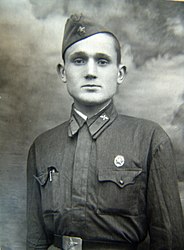 Курсант от летателното училище в аероклуба на град Алатырь, 3 ноември 1941 г.