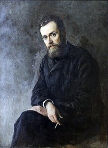 1884 Yaroshenko Portrait Schriftsteller G.I. Uspenskoje anagoria.JPG