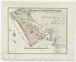 300px 18th century map of simrishamn%2c sweden