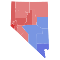1964 United States Senate election in Nevada results map by county.svg