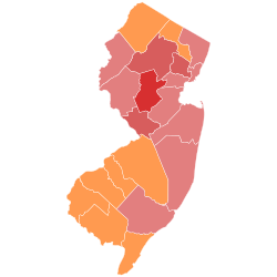 Results by county:
.mw-parser-output .legend{page-break-inside:avoid;break-inside:avoid-column}.mw-parser-output .legend-color{display:inline-block;min-width:1.25em;height:1.25em;line-height:1.25;margin:1px 0;text-align:center;border:1px solid black;background-color:transparent;color:black}.mw-parser-output .legend-text{}
Fenwick
50-60%
60-70%
70-80%
Bell
50-60% 1982 Republican United States Senate primary in New Jersey by county.svg