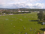 Utkání dorostenců v kopané Norway Cup konané na temeni Ekebergu, 2009