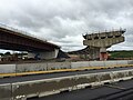 File:2017-09-03 10 35 55 View south along the ramps which will carry I-95 between the Delaware Expressway and the Pennsylvania Turnpike during construction of the I-95-Pennsylvania Turnpike Interchange near Durham Road in Bristol Township, Pennsylvania.jpg