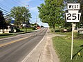 File:2022-05-15 07 44 41 View west along Pennsylvania State Route 251 (Blackhawk Road) at Young Street in Chippewa Township, Beaver County, Pennsylvania.jpg