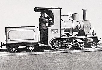 Locomotiva de construcție 2B „Drache”, construită în 1909 de fabrica de locomotive din Berlin A. Borsig.jpg