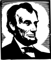 Abraham Lincoln clip art.svg