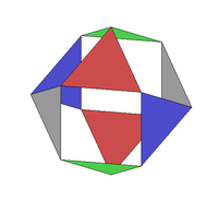 Action du groupe symétrique S4 sur le cuboactoèdre
