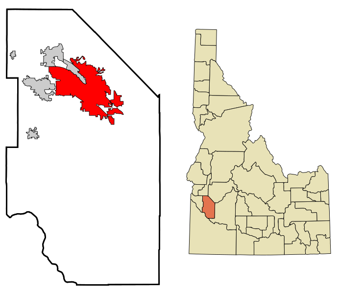 File:Ada County Idaho Incorporated and Unincorporated areas Boise City Highlighted.svg
