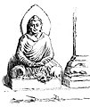 1878년 심슨이 그린 아힌 포슈 솔도파의 석가모니