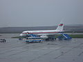 A Tupolev Tu-204 (P-632) being prepared for departure at FNJ