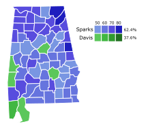 County results Alabama Governor D Primary 2010.svg