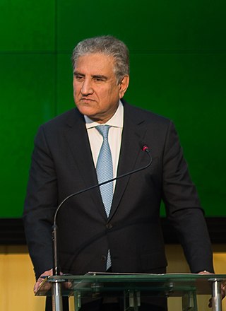<span class="mw-page-title-main">Shah Mahmood Qureshi</span> Former Minister of foreign affairs of Pakistan