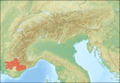 Alps location map (Préalpes de Provence).png