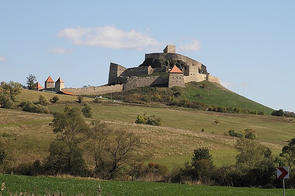 Restored Kőhalom Castle (Cetatea Cohalmului, Romania), held by the voivodes between 1324 and c. 1418