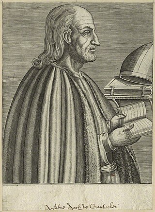 A late 16th-century engraving of Anselm, Archbishop of Canterbury