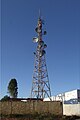 Torre metálica de antenas repetidoras (microondas), Avaré, São Paulo, Brasil