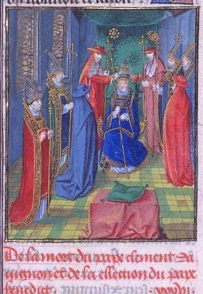 Consecration of Antipope Benedict XIII at Avignon, 28 September 1394