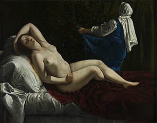 <i>Danaë</i> (Artemisia Gentileschi) Painting by Artemisia Gentileschi