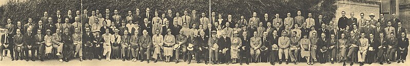Asistentes al VI Congreso Internacional de Entomología. Madrid, 1935