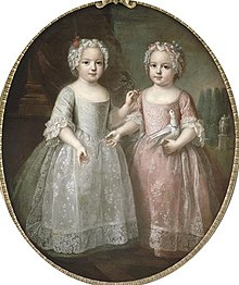 Attribué à Pierre Gobert, Louise-Élisabeth de France et sa soeur jumelle Henriette de France (vers 1737).jpg