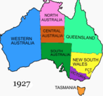 North Australia (pink) and Central Australia (brown) Australian states history 16.png