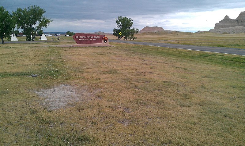 File:Badlands of South Dakota Ben Reifel Visitor Center Sign 2.jpg