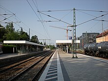 Bahnsteige des S-Bahnhofs Moosach