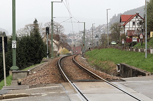 Baiersbronn Friedrichstal - Freudenstädter Straße + Murgtalbahn 02 ies