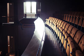 Balcon de la Coupole, la grande salle du Théâtre de la Cité internationale. Mathilde Delahaye