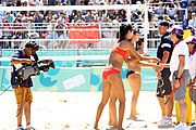 Deutsch: Beachvolleyball bei den Olympischen Jugendspielen 2018; Tag 9, 15. Oktober 2018; Mädchen, Viertelfinale: Italien-China 2–0 (21–16/21–9) English: Beach volleyball at the 2018 Summer Youth Olympics at 15 October 2018 – Girls Quarterfinals: Italy-China 2–0 (21–16/21–9)