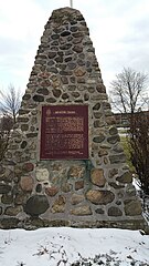 Beaverdams Original Monument now located at Beaverdams Park Thorold